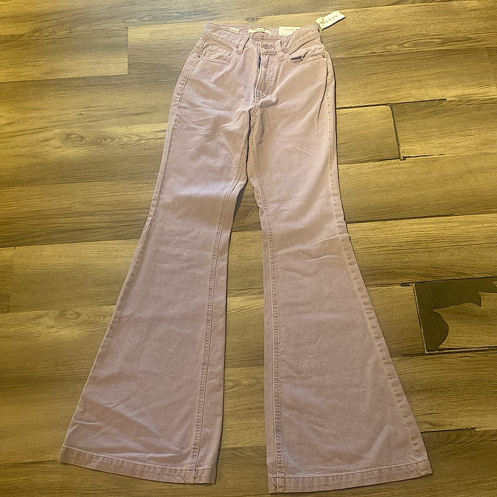 High rise flared purple jeans never worn size 23 tags and everything From PacSun
